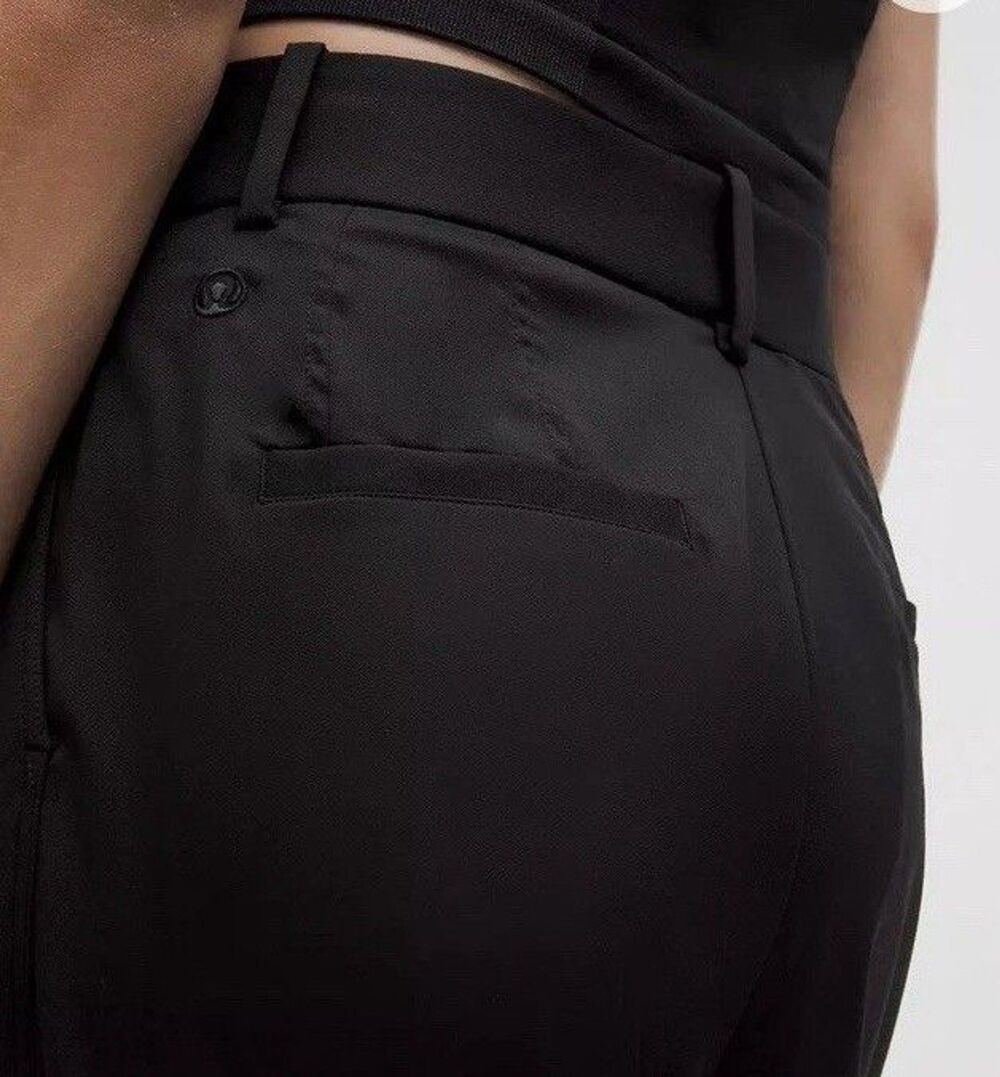 Lululemon Pleat Front High Rise Trouser Pants TRUE NAVY Regular 30" SZ L NWOT - Picture 5 of 15